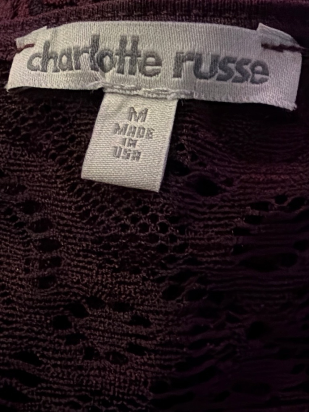 Charlotte Russe Plum lace dress